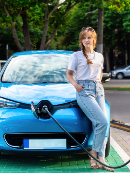 young-woman-with-electric-car-charging-station